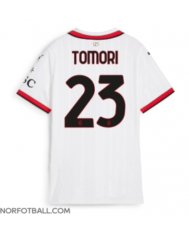 Billige Fotballdrakt AC Milan Fikayo Tomori #23 Replika Bortedrakt Dame 2024-25 Kortermet